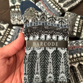جوراب ساقدار مردانه بارکد طرح cedar pattern